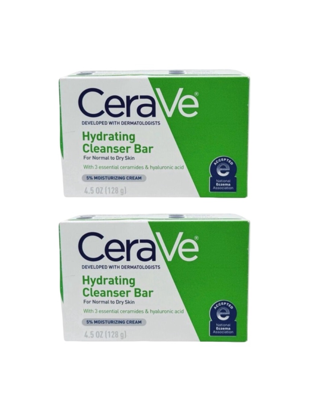 CeraVe Hydrating Cleanser Bar - 2 Count - 4.5 oz / 128g x 2